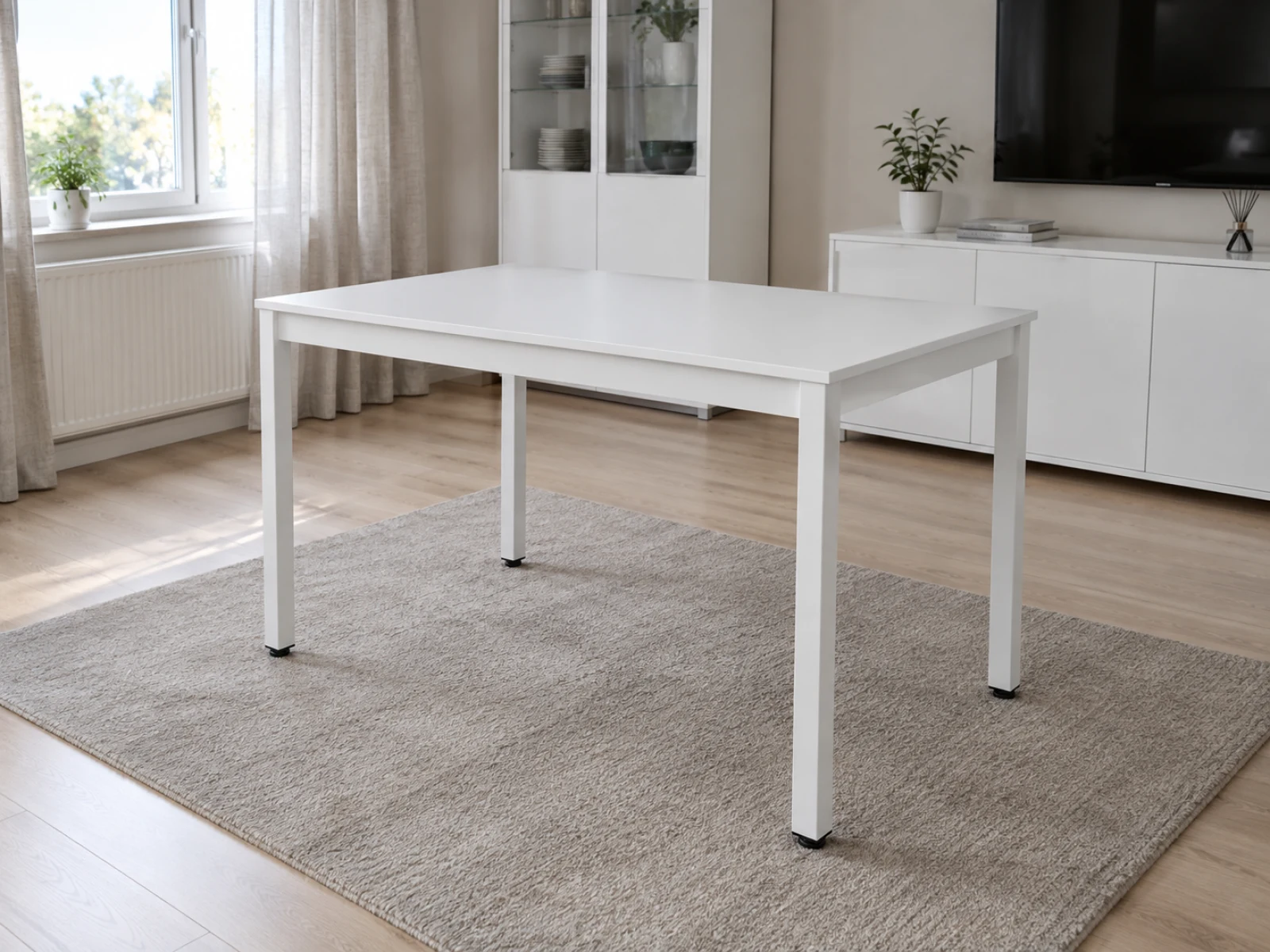 Stół Loft 120x60 cm - Biały